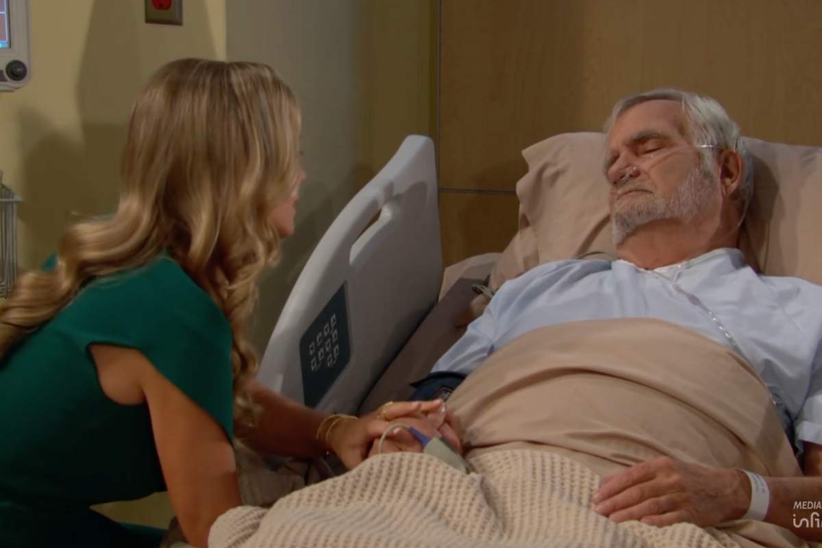 Donna di Beautiful con Erik in ospedale