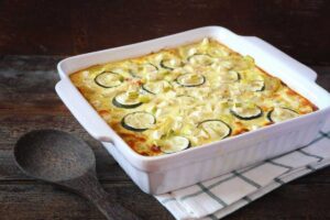 sformato di zucchine in pirofila