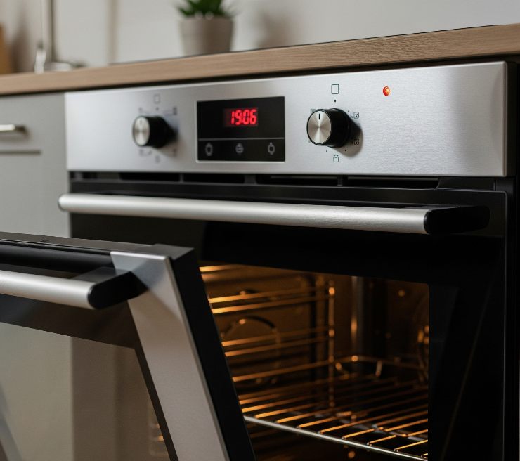 forno aperto in funzione